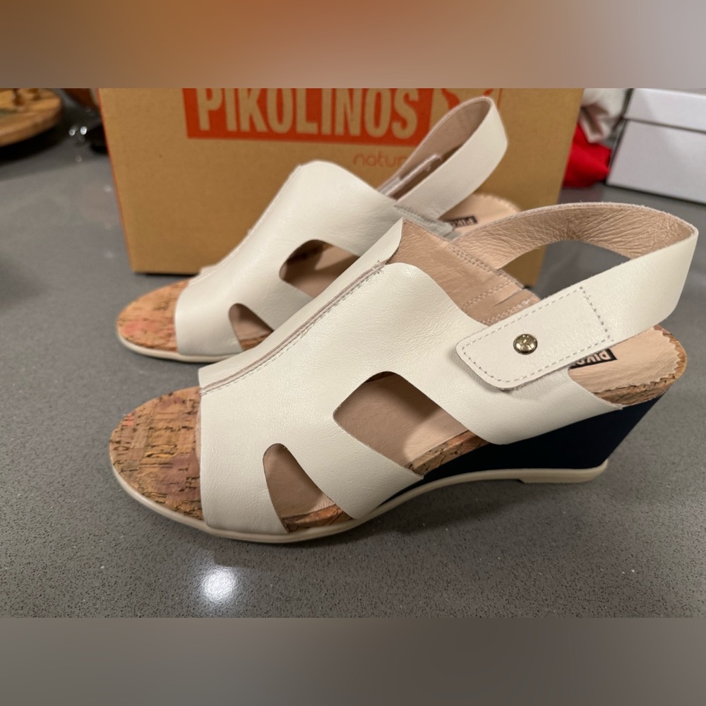 Pikolinos Wedge Sandal colour-cream/navy